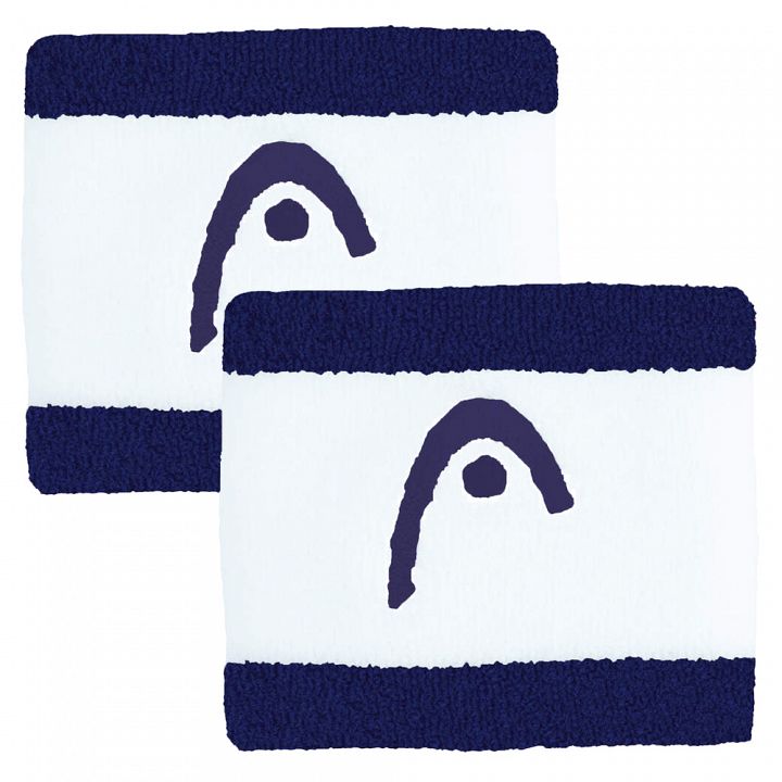 Head Striped Wristband 2.5" Navy / White